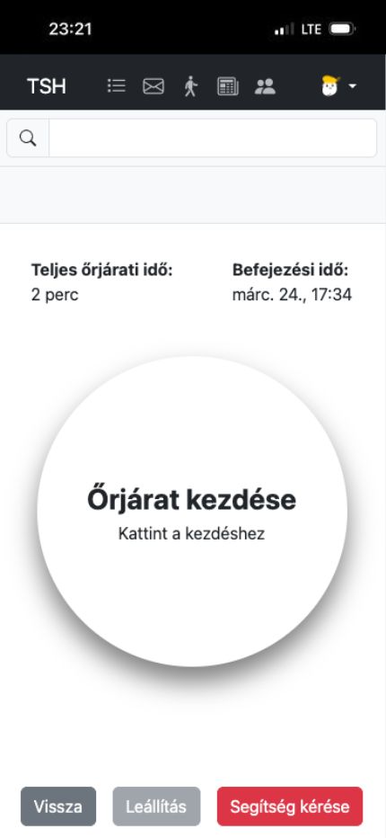 TSH Manager járőrszolgálat kezelés